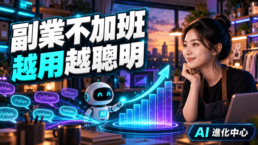 副業經營與會自主學習進化的顧店 AI 封面示意圖
